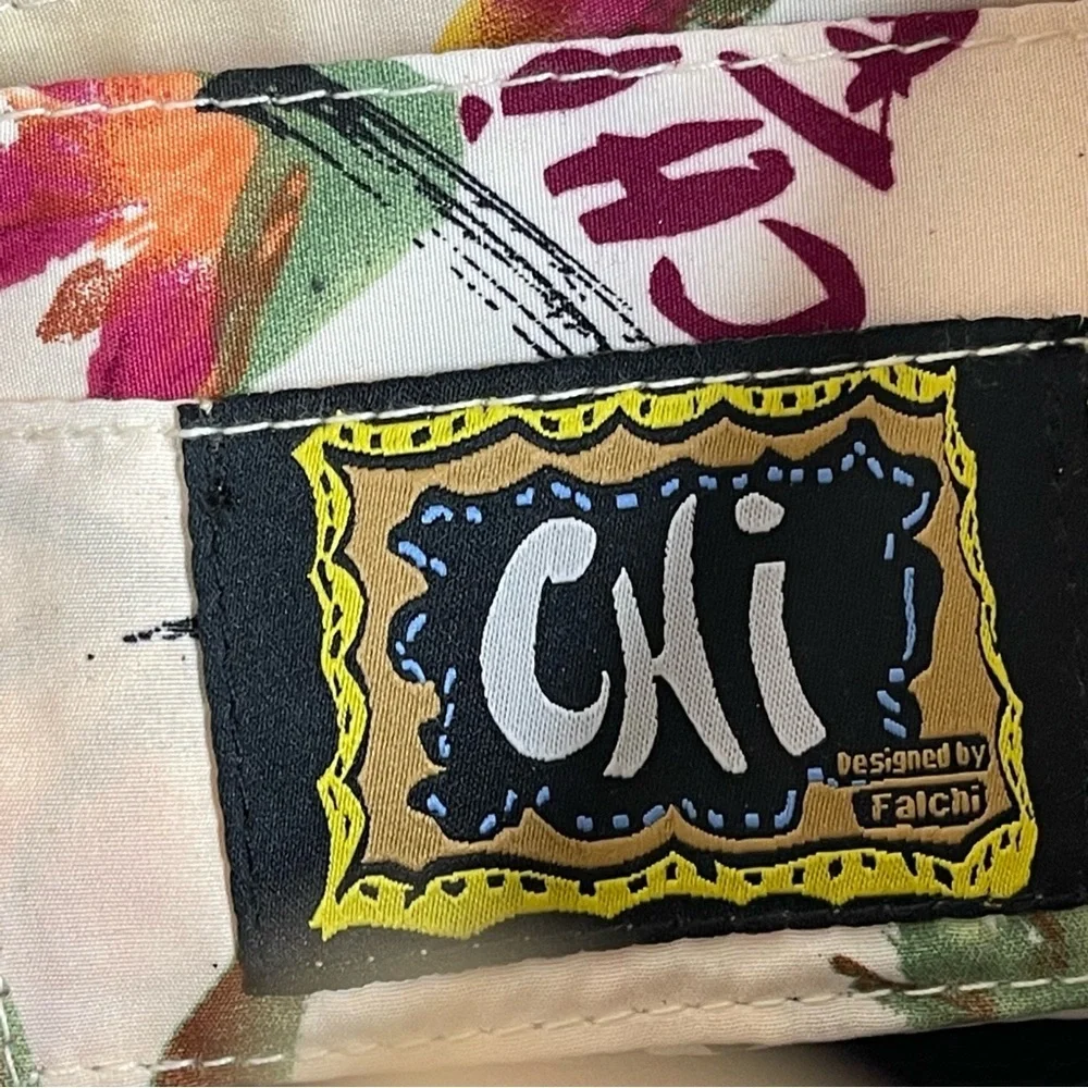 CHI Designed by Falchi Snakeskin & Pebble Leather Shoulder Bag